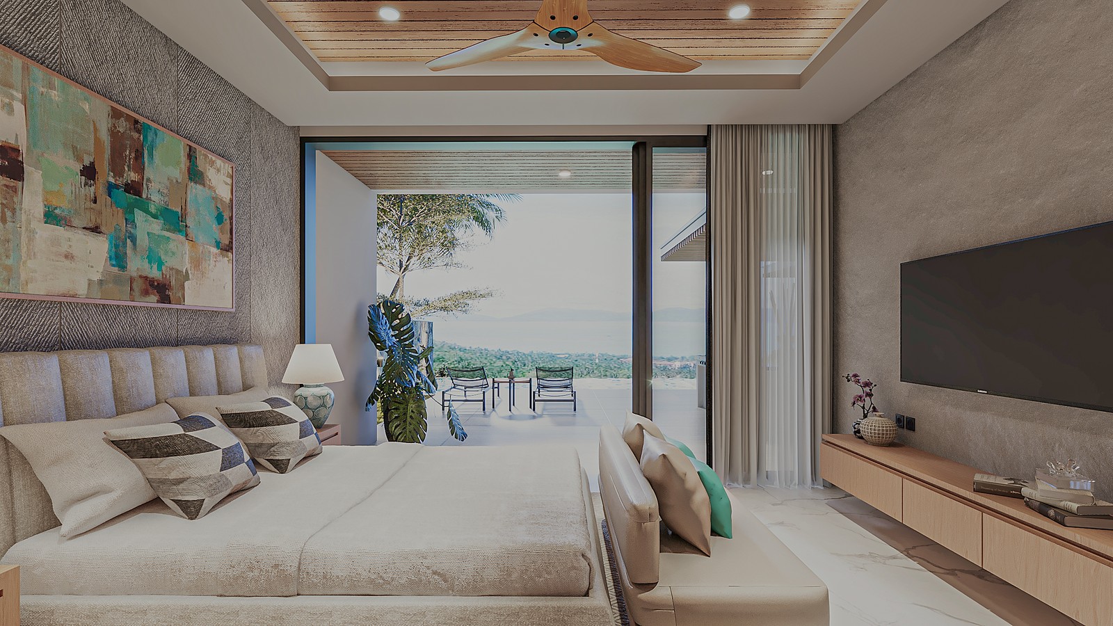 Sense8 Samui contemporary kitchen and dining area